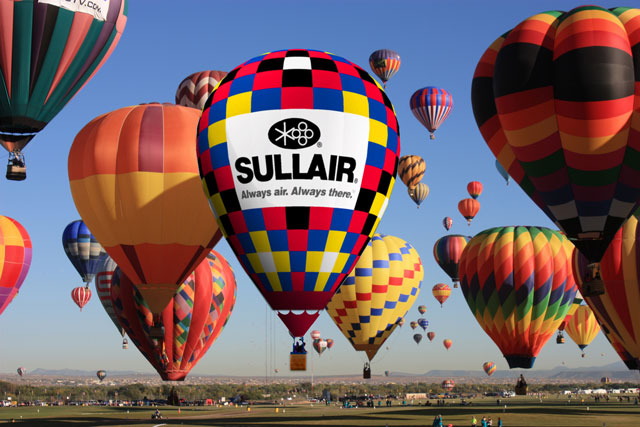 The Sullair hot air balloon